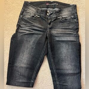 Grane Jeans Kim Low Rise Curvy Skinny Black/Gray